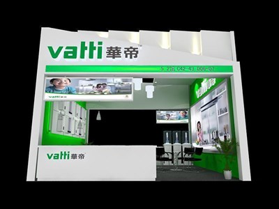 36平米展臺(tái)設(shè)計(jì)制作：二面開(kāi)口/現(xiàn)代/木質(zhì)結(jié)構(gòu)/白色，為家電展展商而作（免費(fèi)使用）
