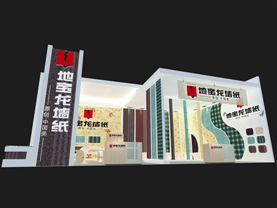 135平米展臺設(shè)計制作：二面開口/現(xiàn)代/木質(zhì)結(jié)構(gòu)/白色，為建材展展商而作（免費使用）