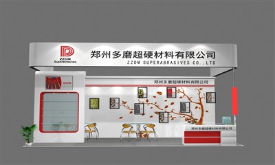 18平米展臺設(shè)計制作：三面開口/現(xiàn)代/木質(zhì)結(jié)構(gòu)/白色，為能源展展商而作（免費使用）